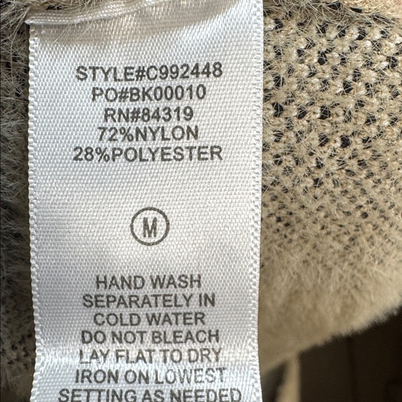 Plaid Teddy Coat Cyrus NYC Anthropologie Windowpane Fuzzy Coat M - Picture 6 of 6